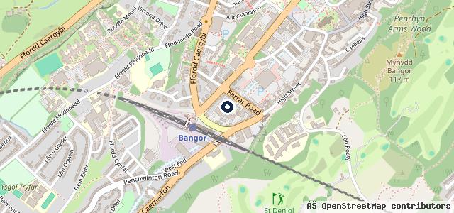 Map showing the location of Nantlys garage