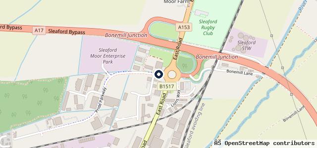 Map showing the location of Oliver's Motorcycles LTD