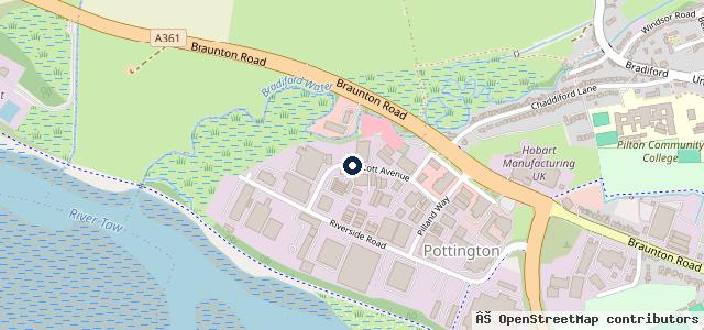 Map showing the location of South West Nissan Barnstaple