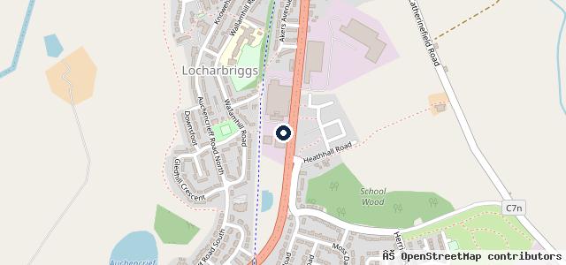 Map showing the location of Park's Volkswagen Dumfries