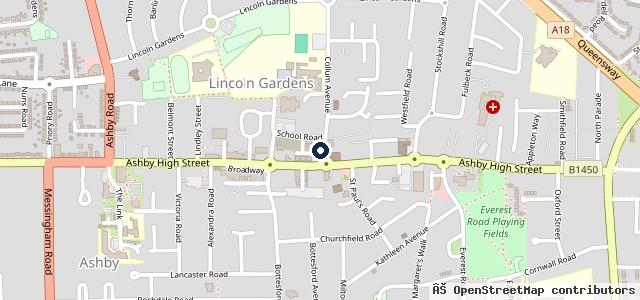 Map showing the location of Rainton Of Ashby Ltd