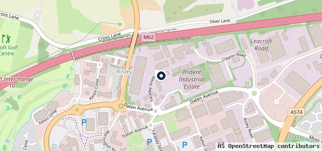 Map showing the location of Risley MOT and Truck Ltd