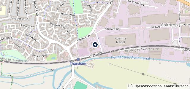 Map showing the location of S P McAuley Ltd