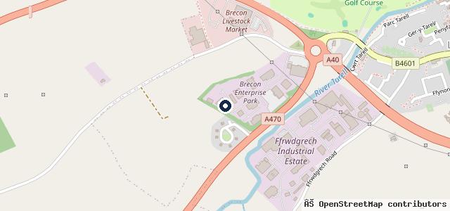 Map showing the location of Spa Motors Mid Wales Ltd Brecon