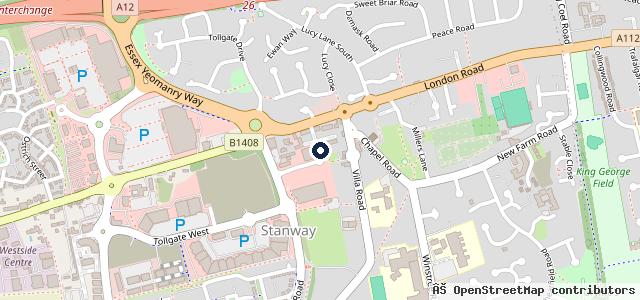 Map showing the location of Simply Serviced