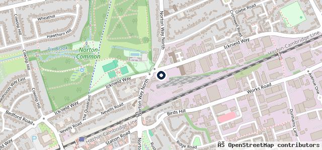 Map showing the location of Steven Eagell Toyota Letchworth