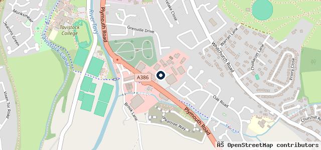 Map showing the location of Tavistock Accident Repair Centre Ltd