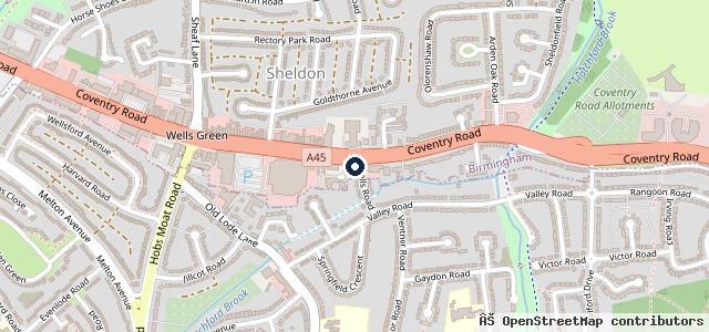 Map showing the location of The Bolt Hole