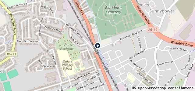 Map showing the location of Thorncraft Motorcycles