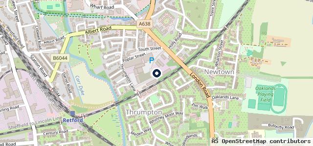 Map showing the location of Thrumpton Motor Company Ltd