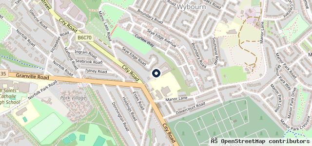 Map showing the location of Wayne's Autos M O T (City Road)