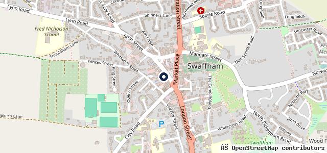 Map showing the location of Wootton Motor Company