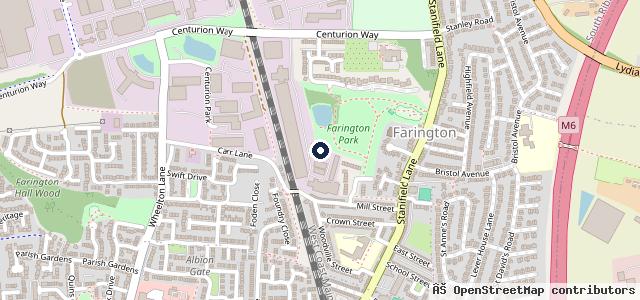 Map showing the location of Leyland Car Care