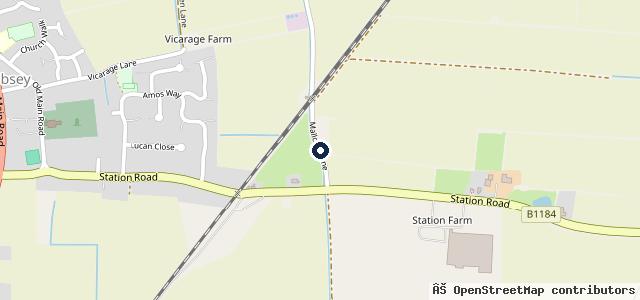 Map showing the location of A D Dickinson