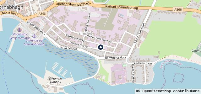 Map showing the location of Scotts Garage