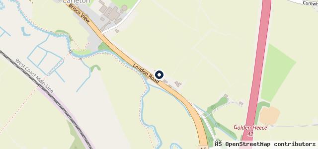 Map showing the location of Intercars of Carlisle