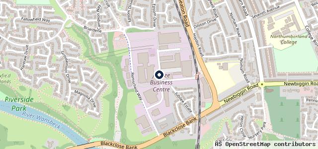 Map showing the location of Ashington Service Centre Ltd