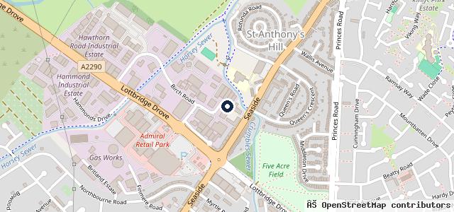 Map showing the location of Eastbourne Tyre Company Ltd | Eastbourne