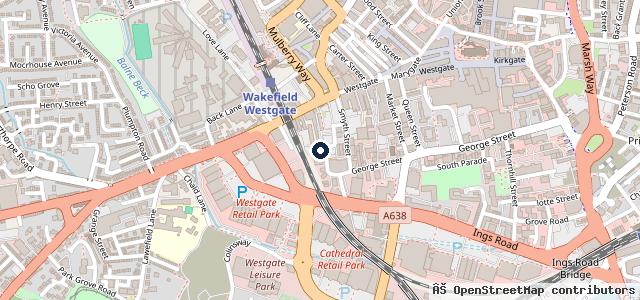 Map showing the location of C G Autos of Wakefield