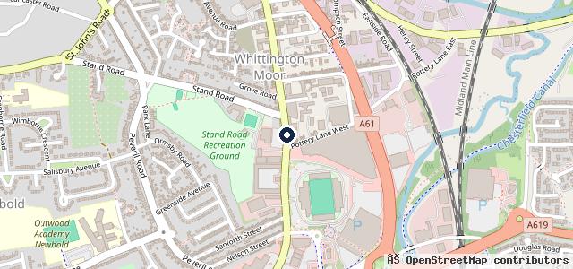 Map showing the location of Peugeot Chesterfield