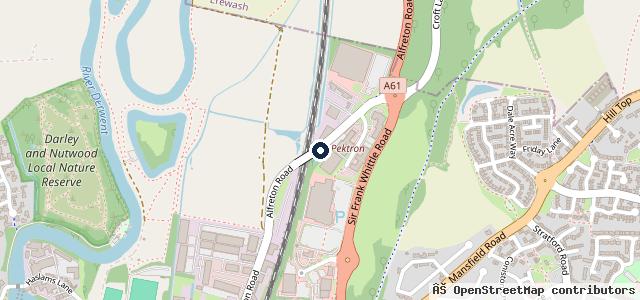 Map showing the location of Eden Tyres & Servicing
