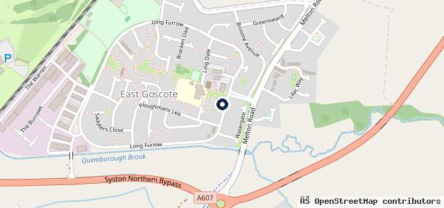 Map showing the location of Goscote Services