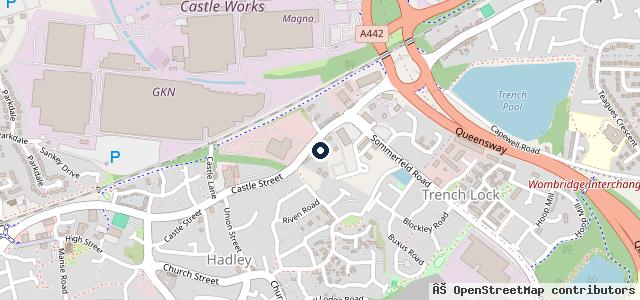 Map showing the location of Vauxhall