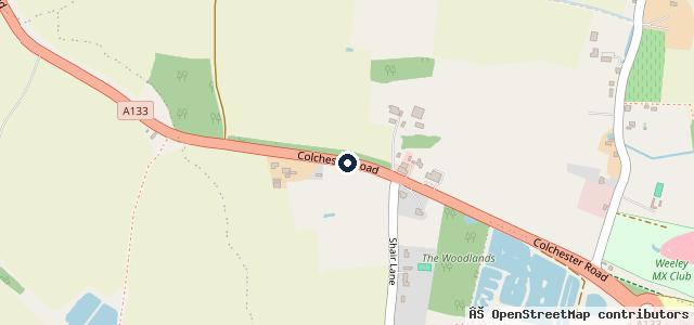 Map showing the location of Halfway Garage