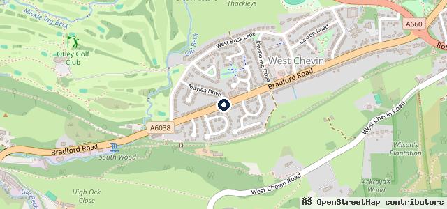 Map showing the location of Kineholme Garage