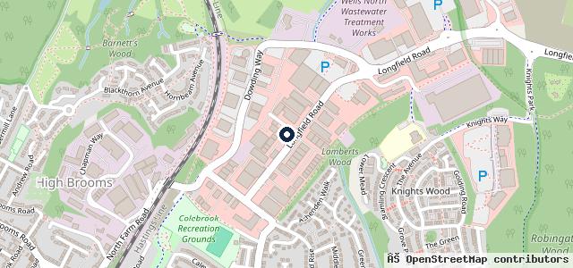 Map showing the location of Kwik Fit - Tunbridge Wells