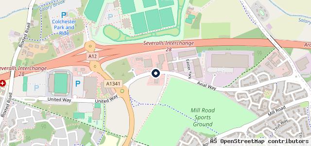 Map showing the location of TOYOTA