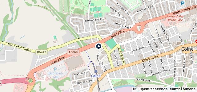 Map showing the location of Lloyd Colne BMW
