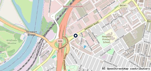 Map showing the location of Lookers Volkswagen Teesside