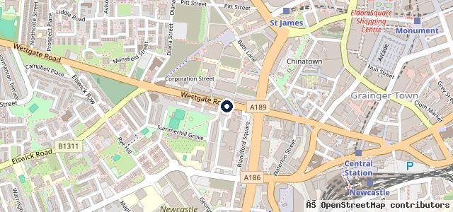 Map showing the location of M & S Motorcycles
