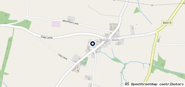 Map showing the location of Maidenwells Garage