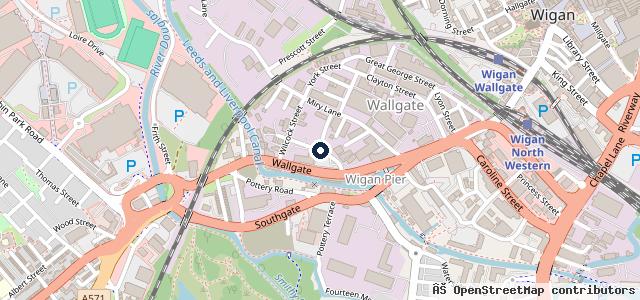 Map showing the location of Mobile Mechanic Wigan