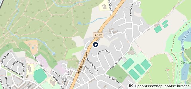 Map showing the location of Moorside Garage