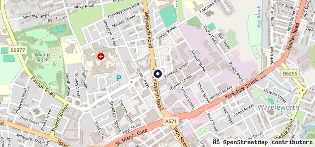 Map showing the location of Mot & Repair Centre