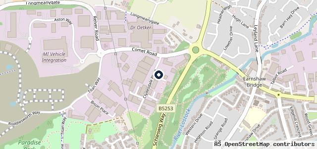 Map showing the location of Mulberry Vehicle Repairs Ltd