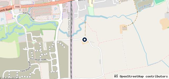 Map showing the location of Natton Garage