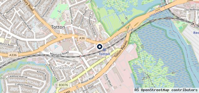 Map showing the location of Richmond Suzuki Southampton