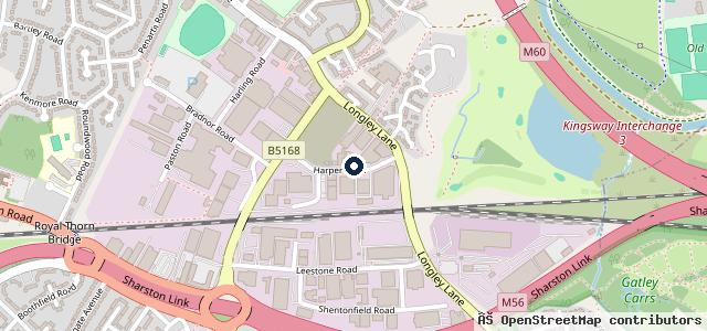 Map showing the location of Oakfield Autos