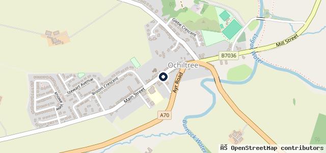 Map showing the location of Ochiltree Tyres