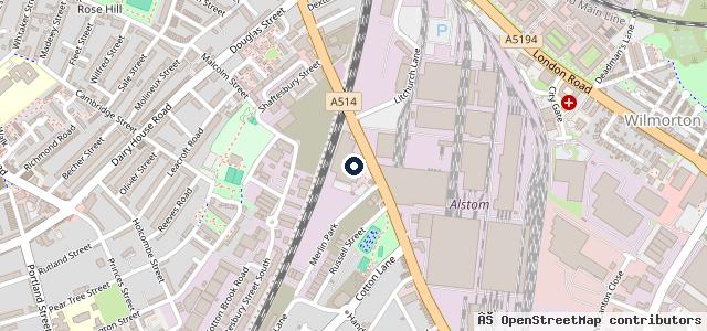 Map showing the location of Auto-tech Diagnostics Ltd