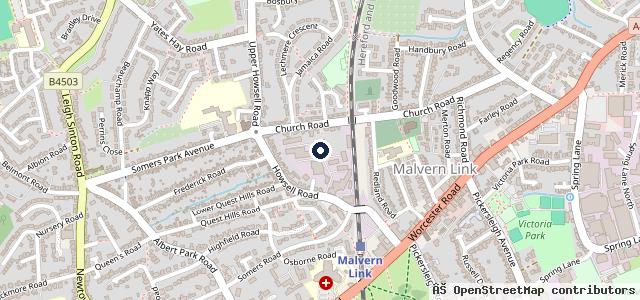 Map showing the location of RPM Malvern LTD