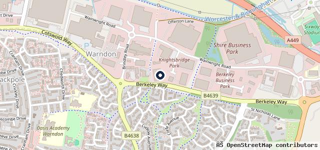 Map showing the location of Sytner Worcester BMW