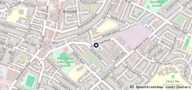 Map showing the location of Oaktree Garage
