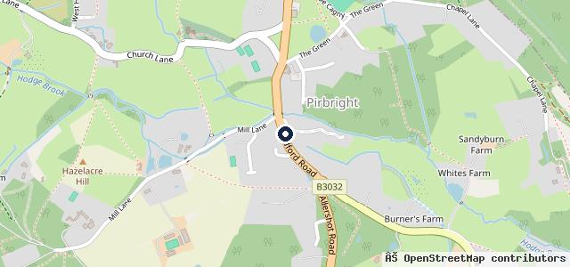Map showing the location of Volvo Cars Guildford
