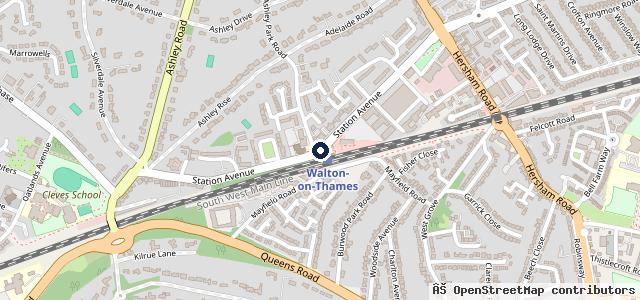 Map showing the location of Walton Audi