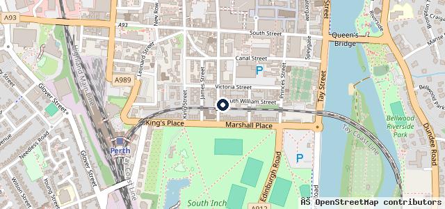 Map showing the location of Struans Garage Services
